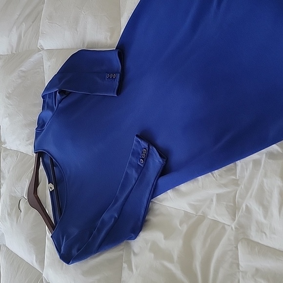 Old Navy 3/4 sleeve royal blue dress - Picture 6 of 7